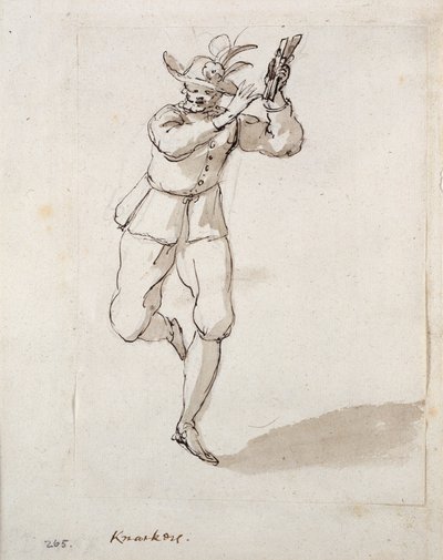 A man with knackers and bells by Inigo Jones