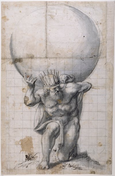 Atlas: back shutter or scene of relief by Inigo Jones