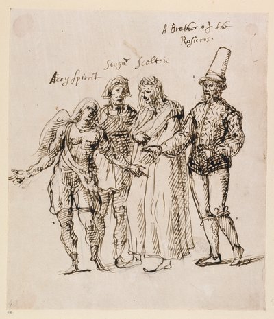 Johphiel, Merefool, Skelton and Scogan, c.1625 by Inigo Jones