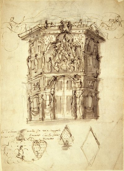 The Masque of Queens, scene 2: the House of Fame, c.1609 by Inigo Jones