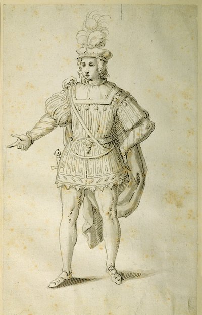 Youth in ancient British costume by Inigo Jones