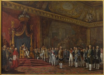 Deputation from the Roman Senate Presenting Its Homage to Napoleon I on 16 November 1809, 1810 by Innocent Louis Goubaud