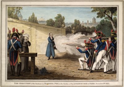 The Execution of Marshal Michel Ney near the Luxembourg Garden on 7 December 1815 by Innocent Louis Goubaud