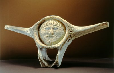 Janus Head, from Cape Dorset (whale vertebrae) by Inuit School