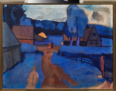 Blue Landscape by Iosiph Solomonovich Shkolnik