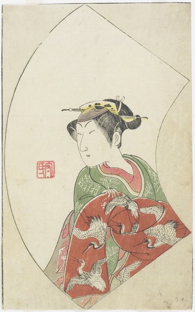The Actor Nakamuta Matsue as Riko, 1770 by Ippitsusai Bunchō
