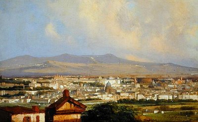 View of Rome from Montemario by Ippolito Caffi