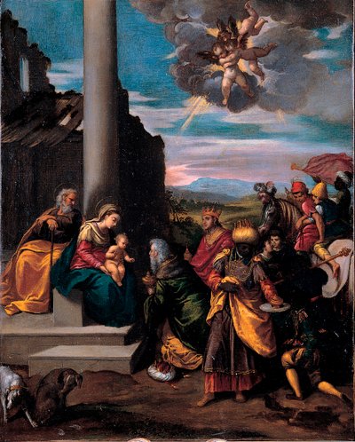 The Adoration of the Magi by Ippolito Scarcella