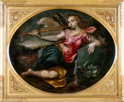 Fame, conserved at the Galleria Estense in Modena by Ippolito Scarsella