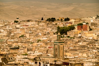 View of the medina in Fes, Morocco by Ira Block