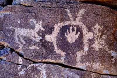 Anasazi Petroglyph Carvings in New Mexico by Ira Block