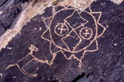 Anasazi Petroglyph carvings in New Mexico by Ira Block