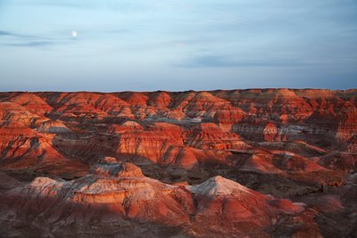 Colored rocks near Wu Cai Wan in the Gobi desert, Xinjiang, Western China by Ira Block
