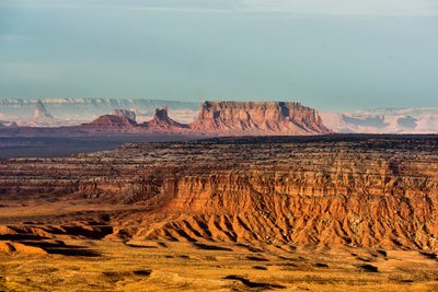 From Gooseneck State Park, Utah Looking at Monument Valley by Ira Block