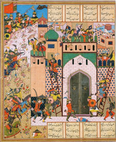 Shah Anushirvan Captures the Fortress of Saqila by Iranian Master