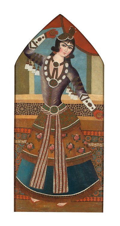 A Qajar Dancing Girl by Iranian School