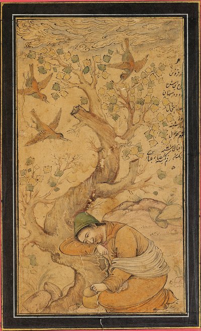 A forlorn mendicant by Iranian School