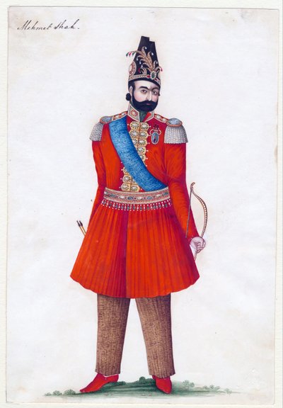 Mohammad Shah Qajar (1808-1848), King of Persia by Iranian School