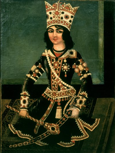 Portrait of Abbas-Minza (c.1783-1833), Prince of Persia, son of Shah Fath Ali (reigned 1797-1834) by Iranian School