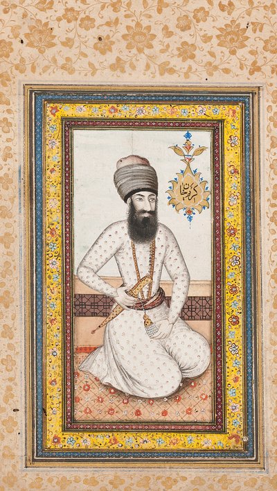Portrait of Karim Khan Zand by Iranian School