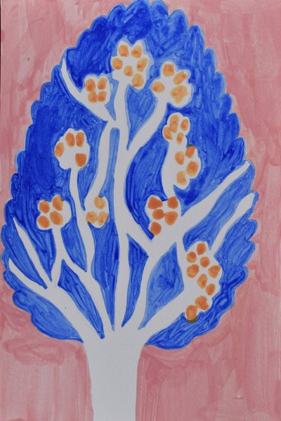 Colorful Abstract Tree by Iria Fernandez