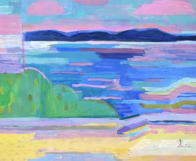 Colorful Coastal Dreamscape by Iria Fernandez