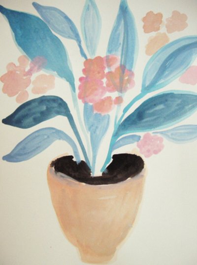 Potted Botanical Bloom by Iria Fernandez