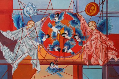 The Disappointed World and Chickadees, 2015 by Irina Corduban