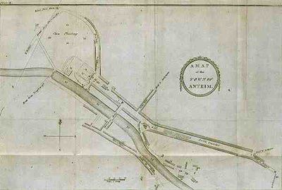 A Map of the Town of Antrim, plate from 