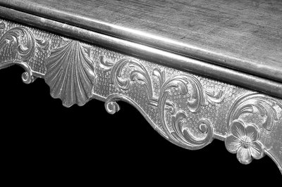 Detail of a George III card table, c.1765 by Irish School