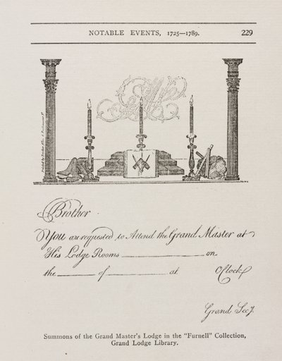 Summons of the Grand Master