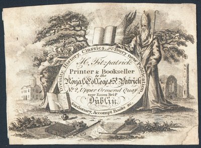 Trade Card, H Fitzpatrick by Irish School