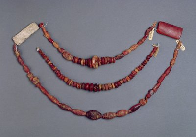 Three Strings of Beads from Hallstatt, Austria, 700-500 BC by Iron Age
