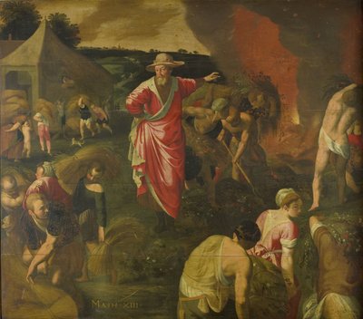 Parable of the Weeds among the Wheat by Isaac Claesz. van Swanenburg (attributed to)