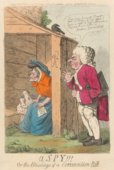 A Spy!!! or the Blessings of a Convention Bill by Isaac Cruikshank