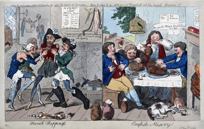 French Happiness: English Misery by Isaac Cruikshank