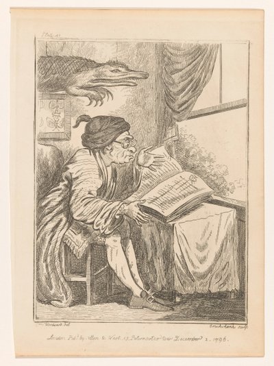 Researcher in Hertfordshire (Virtuoso and a Fly) (Genre Scenes from Different Parts of England and Wales) (Eccentric Excursions or Literary & Pictorial Sketches of Countenance, Character and Country) by Isaac Cruikshank