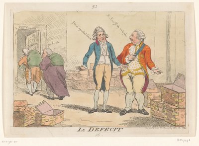 Caricature of the French Financial Crisis, 1788 by Isaac Cruikshank