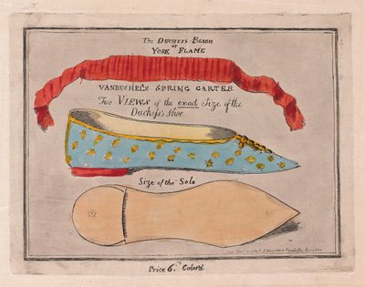 The Duchess Blush or York Flame, pub. 1791 by Isaac Cruikshank