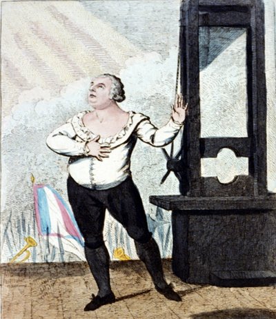 The martyrdom of Louis XVI, King of France by Isaac Cruikshank