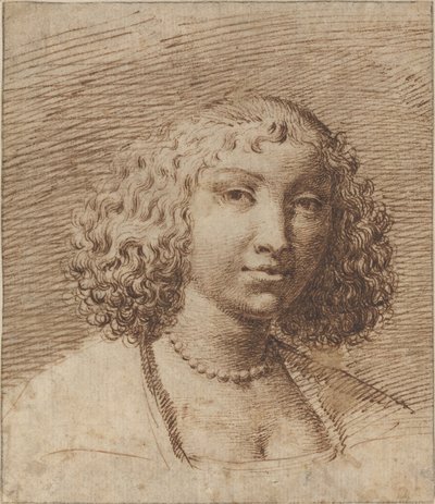 Young Woman with a Pearl Necklace by Isaac Fuller