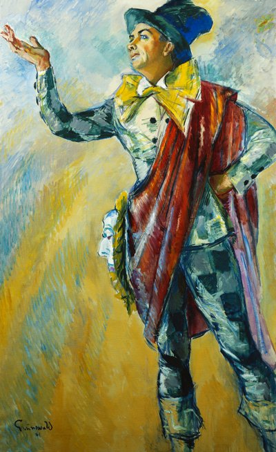 Portrait of Karl Gerhard as Thesbis, Standing Full Length by Isaac Grunwald
