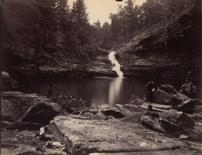Lula Lake and Upper Falls on Rock Creek, Near Lookout Mountain, Georgia by Isaac H. Bonsall
