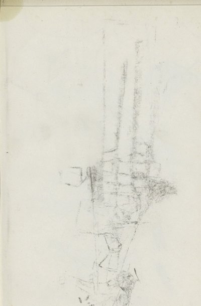 Abklatsch van de krijttekening op blad 25 verso by Isaac Israels
