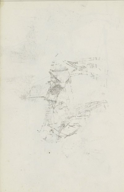 Abklatsch van de krijttekening op blad 8 recto by Isaac Israels