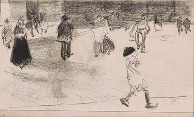 Figures on the Street by Isaac Israels