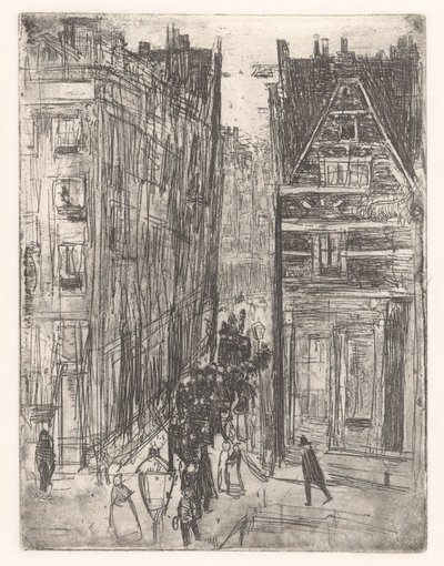 Gasthuismolensteeg in Amsterdam by Isaac Israels