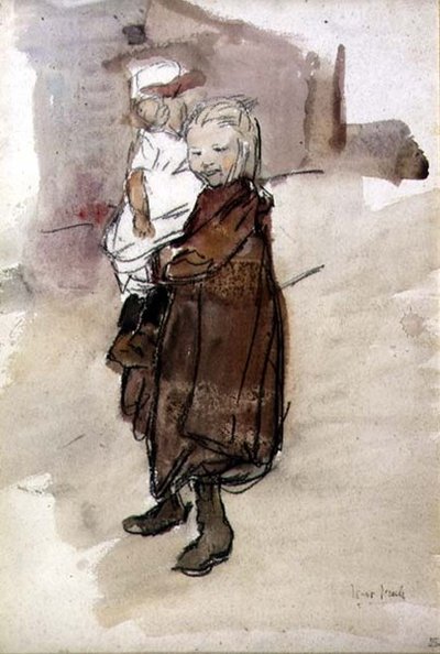 Girl and Child by Isaac Israels