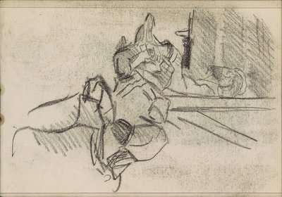 Lying Man, Possibly Sleeping by Isaac Israels