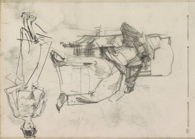 Man on a Chair and a Standing Woman by Isaac Israels